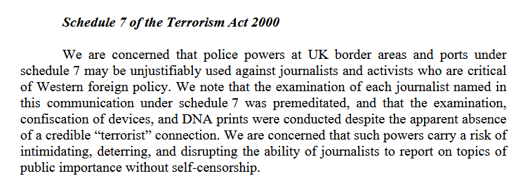 United Nations Censures UK Over Abuse of Terrorism Act Against Journalists and Activists - Craig Murray